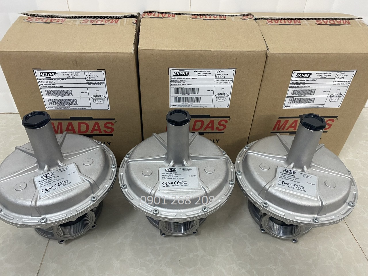 van giam ap madas RG/2MCS DN50 150-350mbar